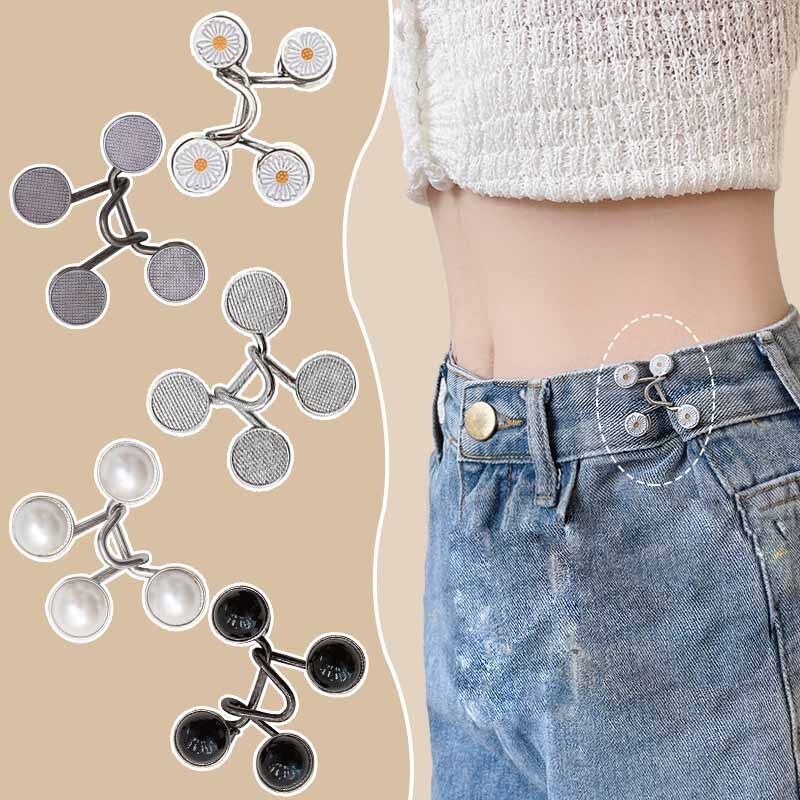 Waist Buckle Pants Change To Small Waist Pin Tight Artifact Small Fragrance Brooch Buckle Pin Fixed Clothes Skirt Adjustment Female