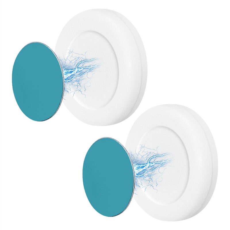 2/4Pairs Magnetic Hooks Wall Mount Strong Magnet Holder Hook for Fridge Sticker Remote Control Storage Holder Cabinet Home Organizer Hook