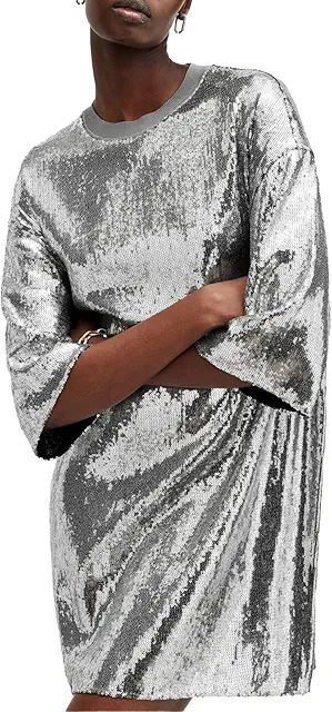 AllSaints Womens Opal Logo Dress